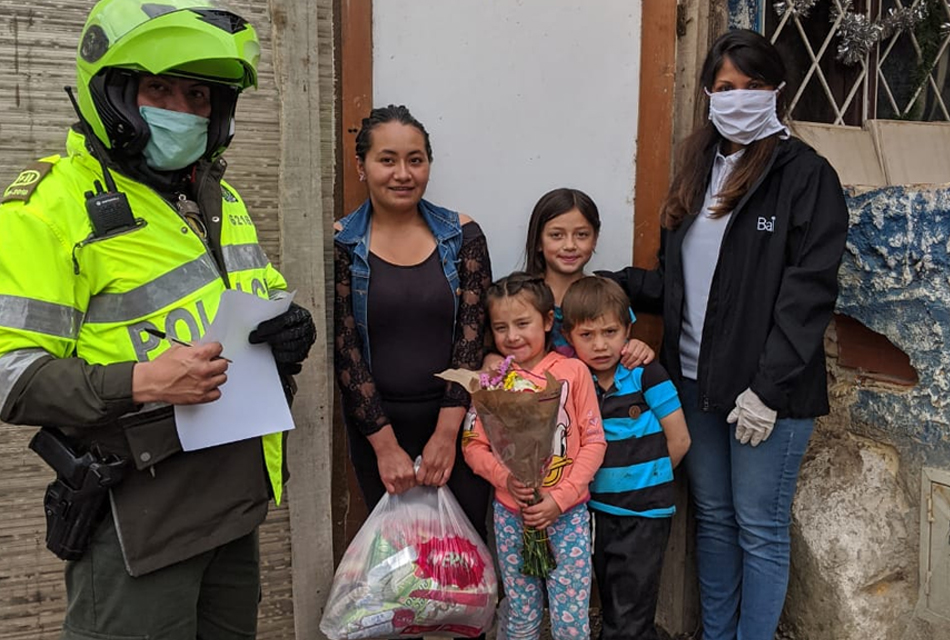 Flower donations to vulnerable mothers in low income neighborhoods